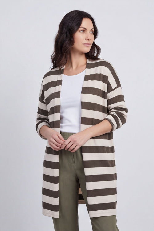 Lizzie Stripped Longline Cardigan – image 6 of 6