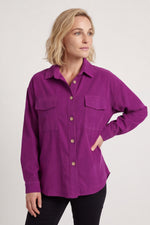 Tonya Needlecord Jacket Berry Berry - Tonya Needlecord Jacket Berry – image 6 of 6