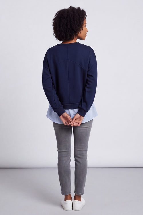 Gail Layer Detail Top Navy – image 6 of 6