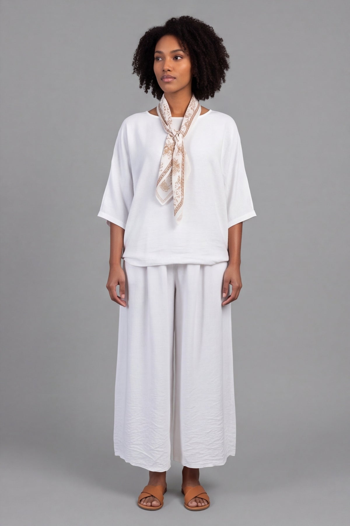 Athena Wide Leg Trousers White – image 6 of 6