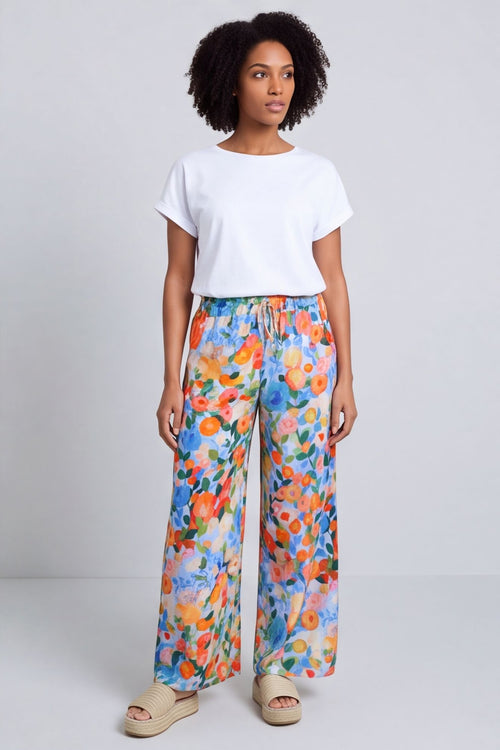 Lelia Print Trousers Light Blue – image 6 of 6