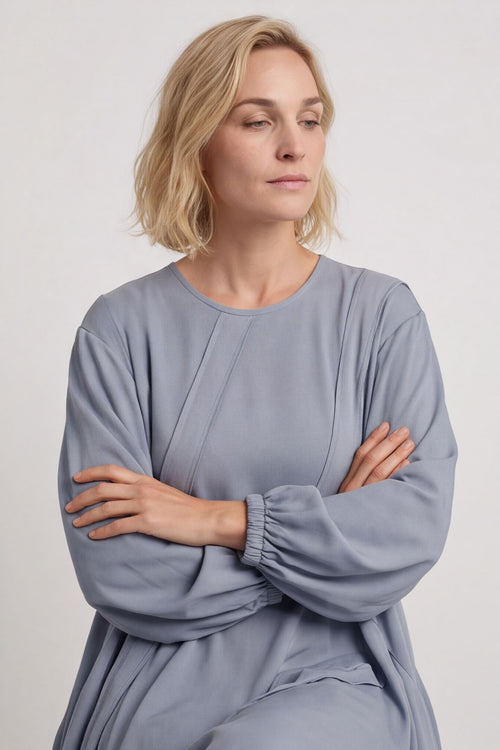 Netta Cotton Dress Light Blue – image 6 of 6
