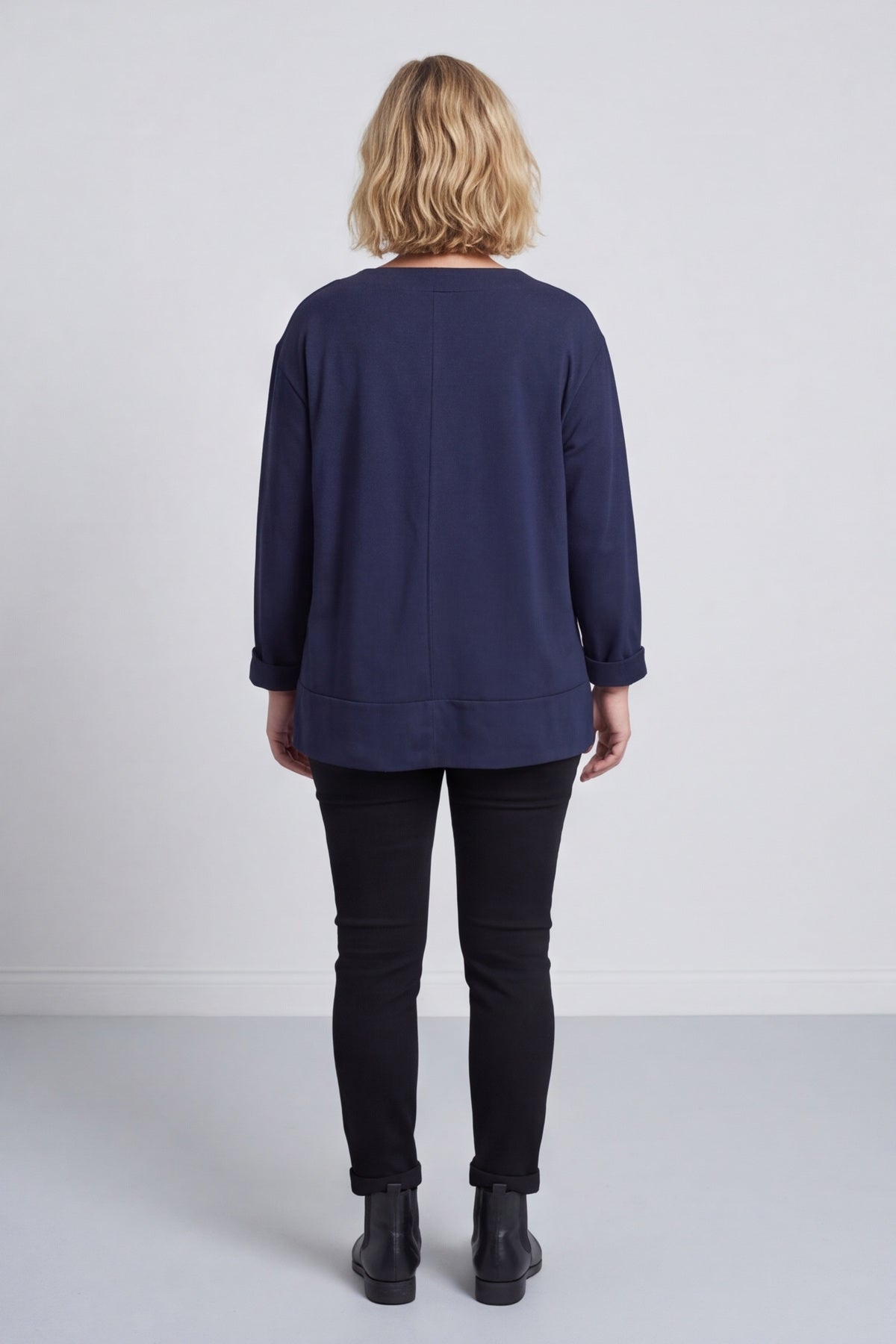 Laurissa Cotton Top Navy – image 4 of 4