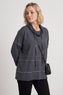 Clarina Cowl Neck Cotton Top Mid Grey – image 5 of 5