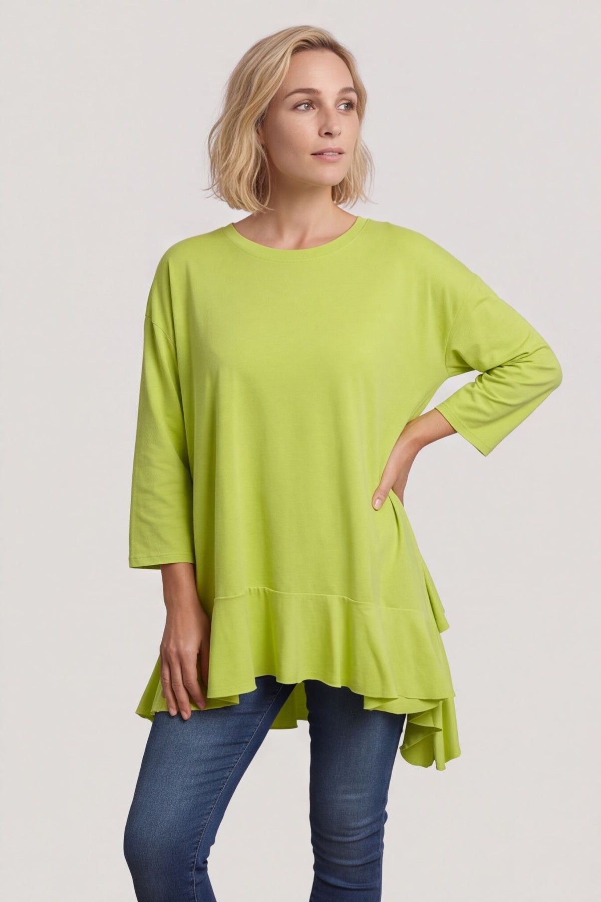 Carey Frill Cotton Top Yellow – image 4 of 4