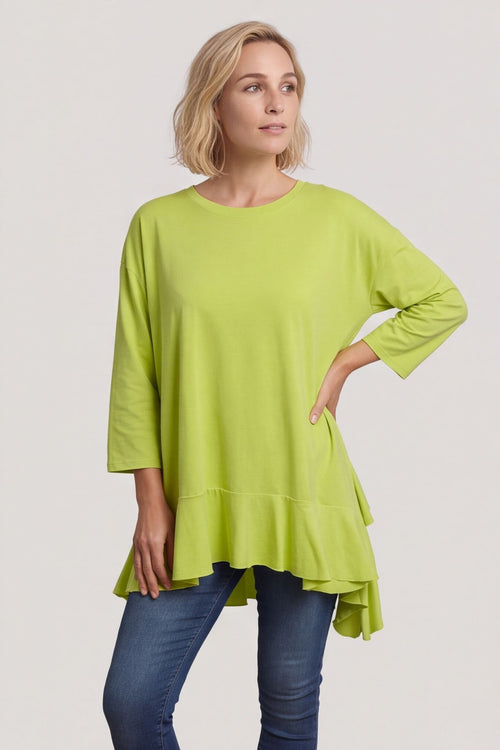 Carey Frill Cotton Top Yellow – image 4 of 4