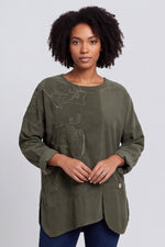 Jessa Needlecord Top Khaki Khaki - Jessa Needlecord Top Khaki – image 6 of 6