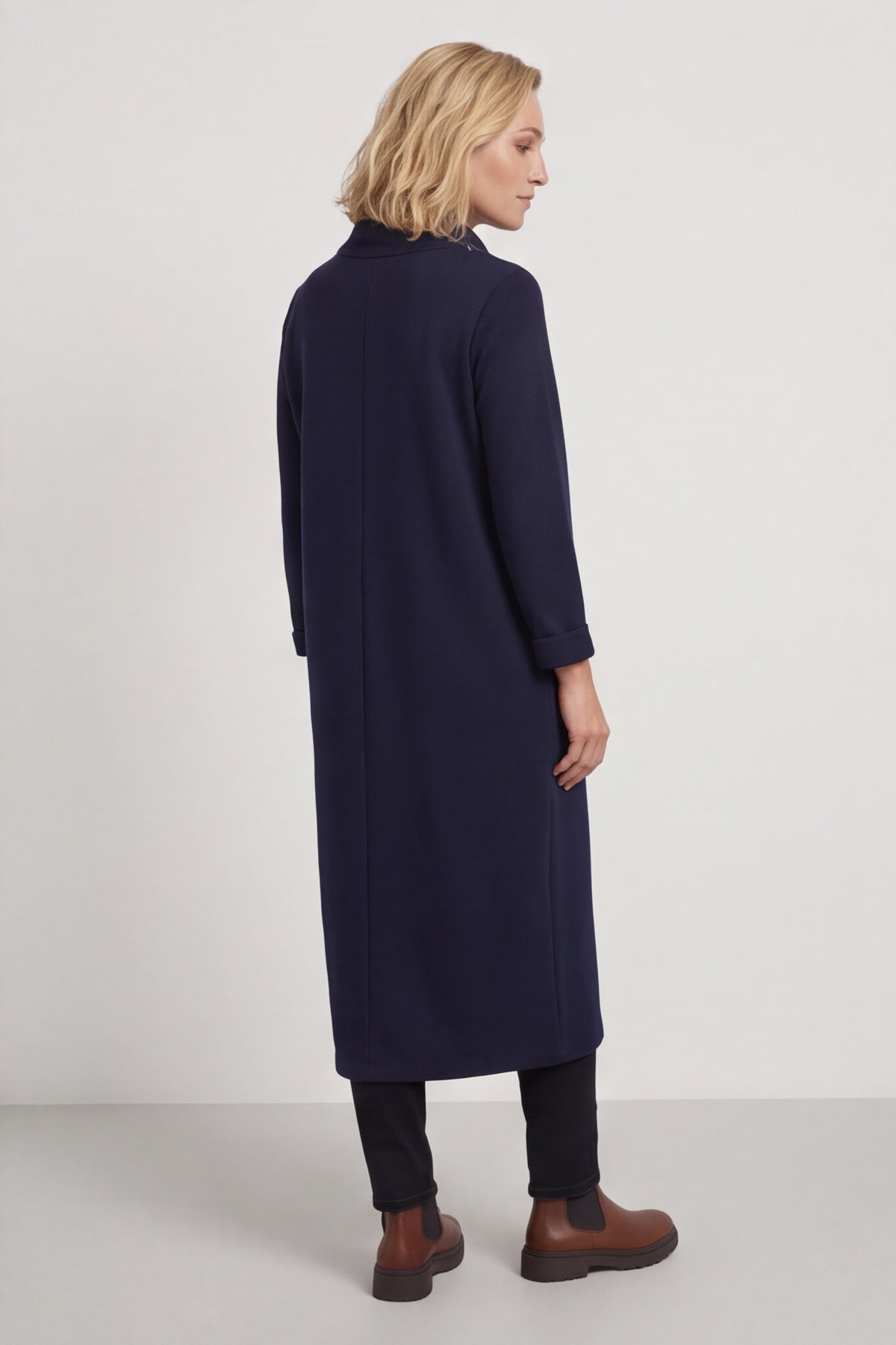 Wanda Zip Polo Cotton Dress Navy – image 5 of 5