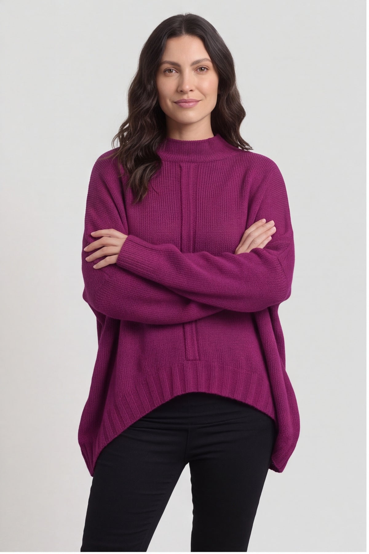 Chanelle Knitted Jumper Berry – image 5 of 5