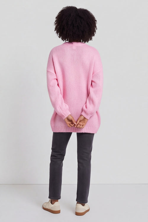 Smile Knitted Jumper Pink – image 6 of 6