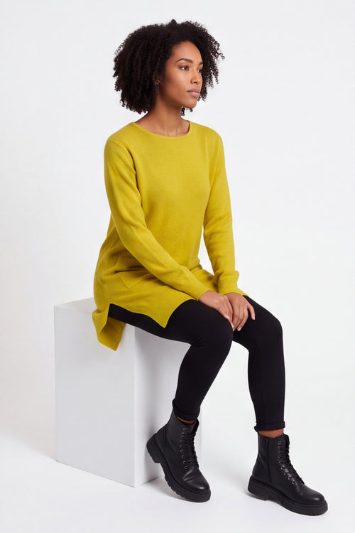 Elisa Pocket Knitted Tunic Yellow – image 6 of 6