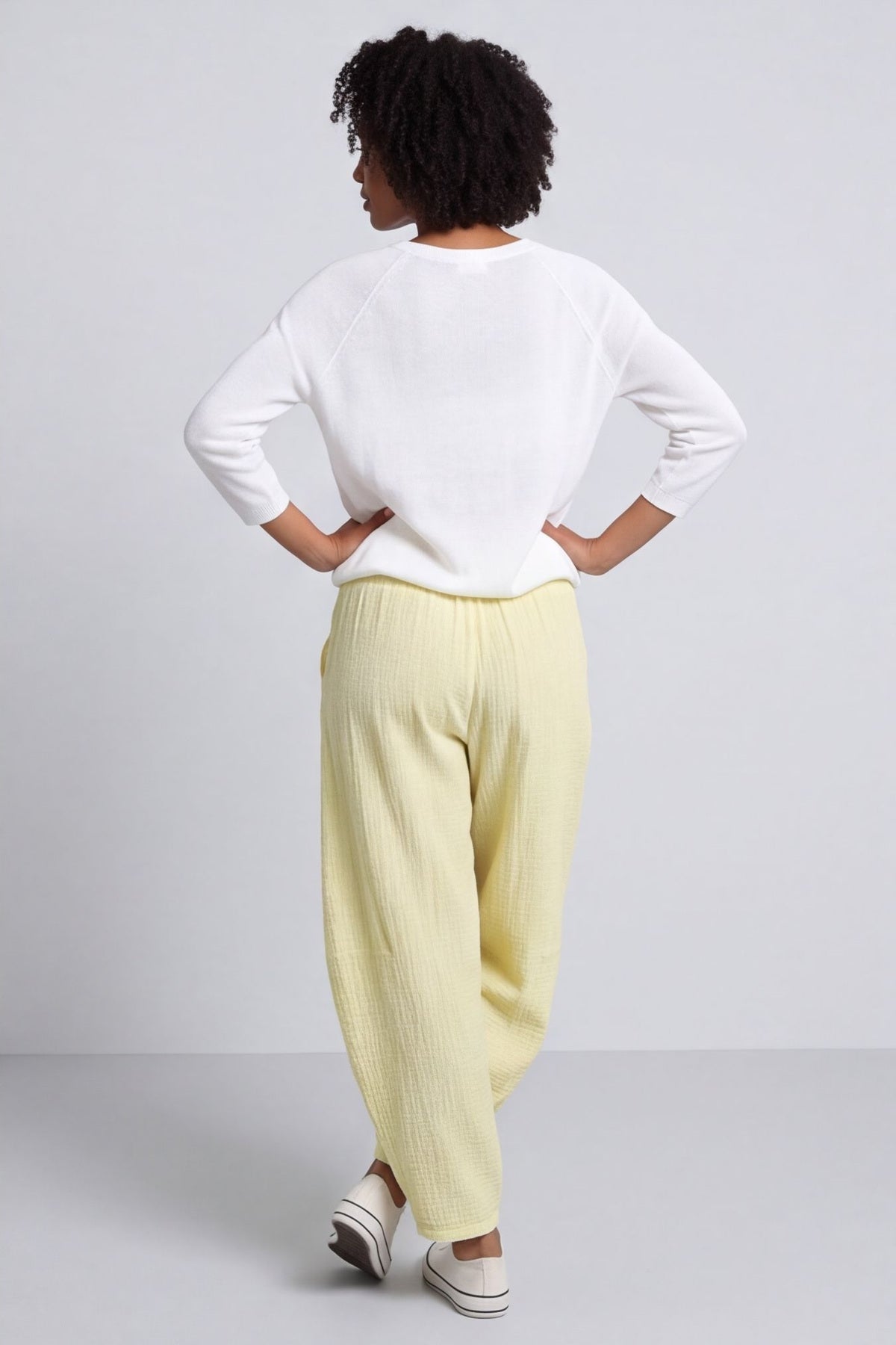Ratana Cotton Trousers Yellow – image 5 of 5