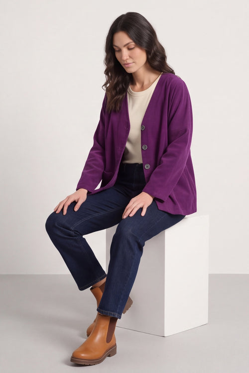Kristen Needlecord Jacket Purple – image 4 of 4