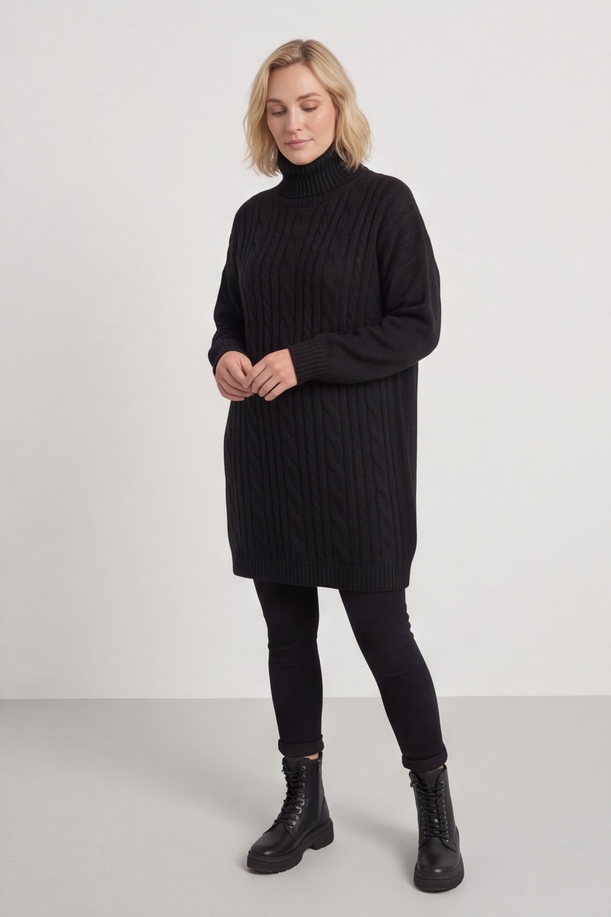 Moira Polo Knitted Jumper Black – image 6 of 6