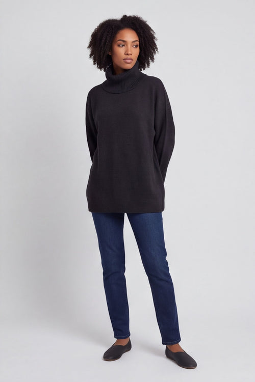 Jude Polo Neck Knitted Jumper Black – image 6 of 6
