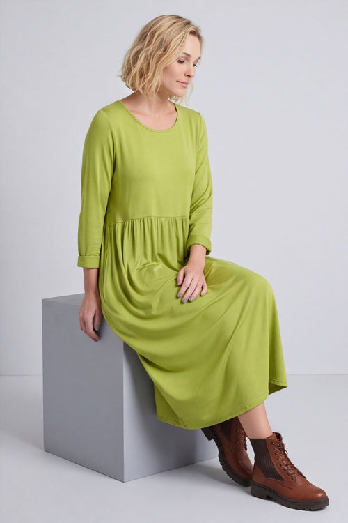 Kylie Long Sleeve Dress Lime – image 5 of 5