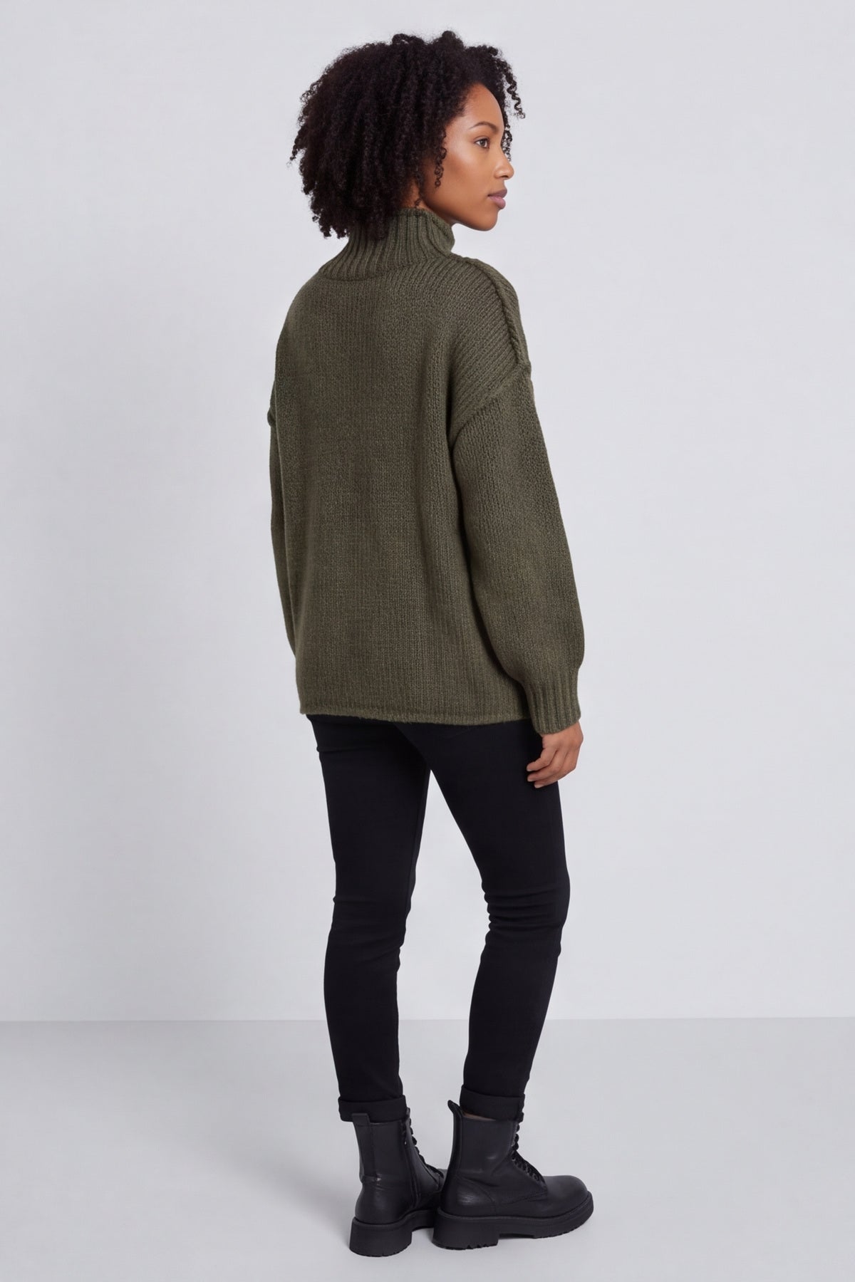 Ciao Knitted Jumper Khaki – image 6 of 6