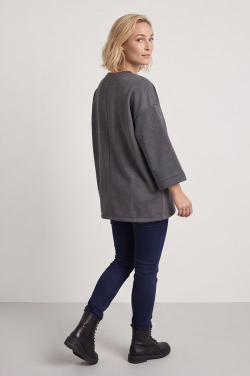 Corina Sweatshirt Marl Charcoal – image 6 of 6