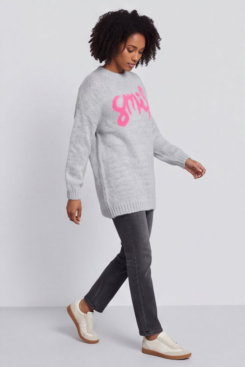 Smile Knitted Jumper Grey – image 6 of 6