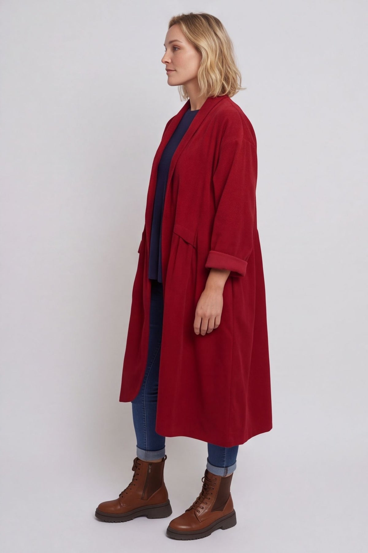 Kapri Needlecord Jacket Wine – image 6 of 6