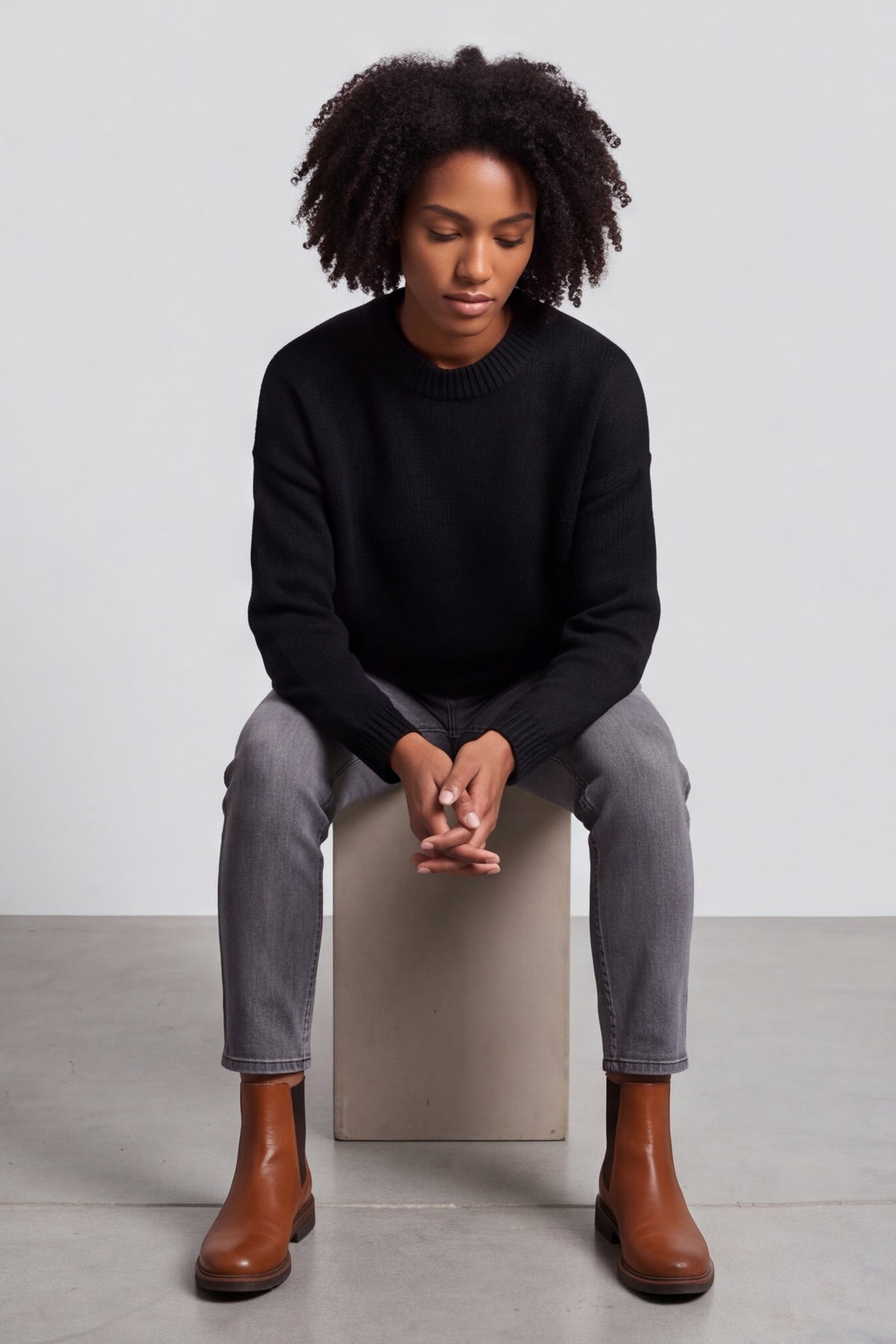 Elaine Knitted Jumper Black – image 6 of 6