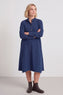 Ruby Needlecord Button Navy Dress