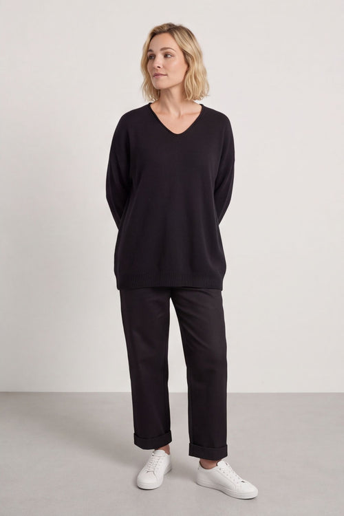 Madelyn Black Knitted Jumper - Image 4