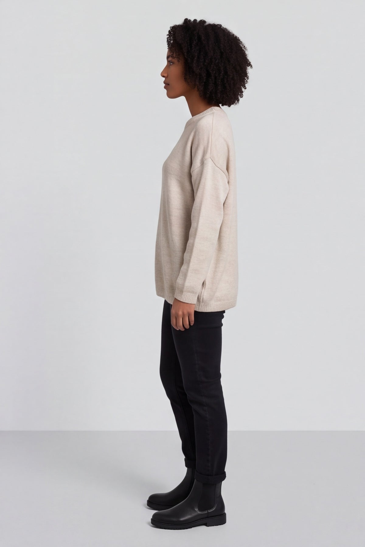 Elaine Knitted Jumper Stone – image 6 of 6