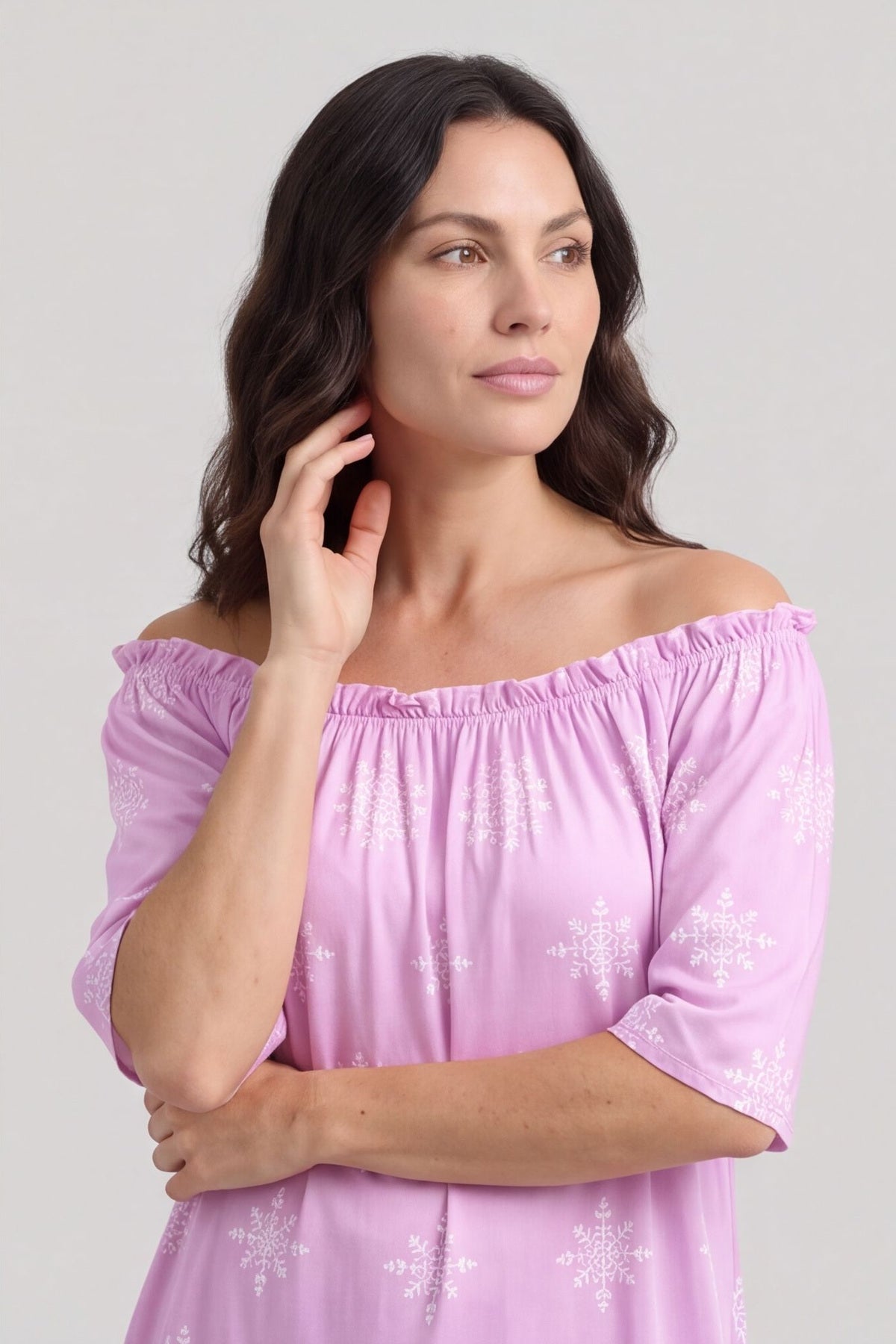 Elari Print Top Lilac – image 6 of 6