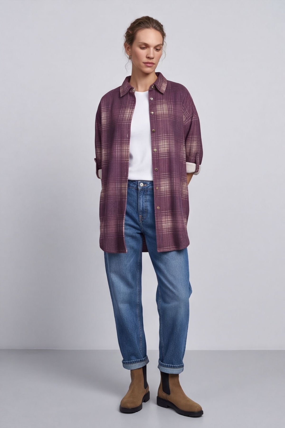 Calla Print Over Shirt – image 6 of 6