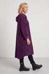 Devyn Hooded Needlecord Dress Purple – image 6 of 6