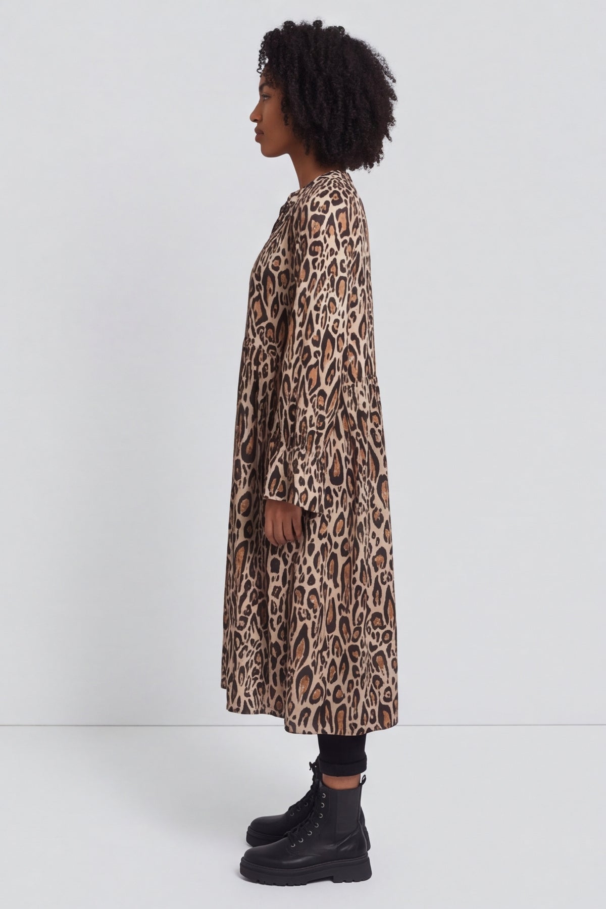 Jackie Leopard Print Dress