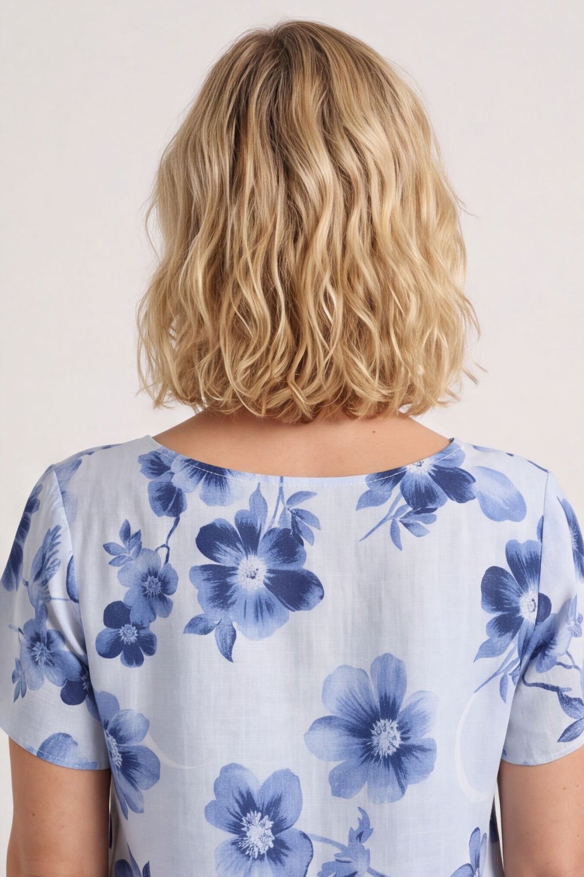 Velora Floral Cotton Tunic Grey – image 5 of 5