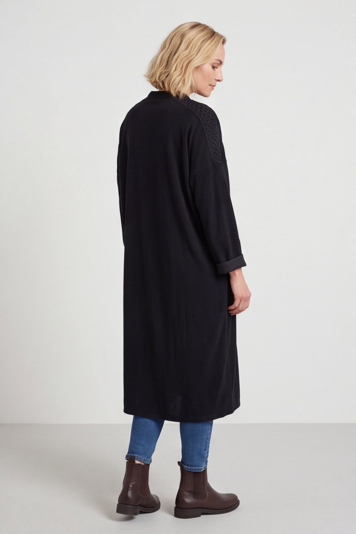 Terrie Needlecord Dress Black – image 6 of 6