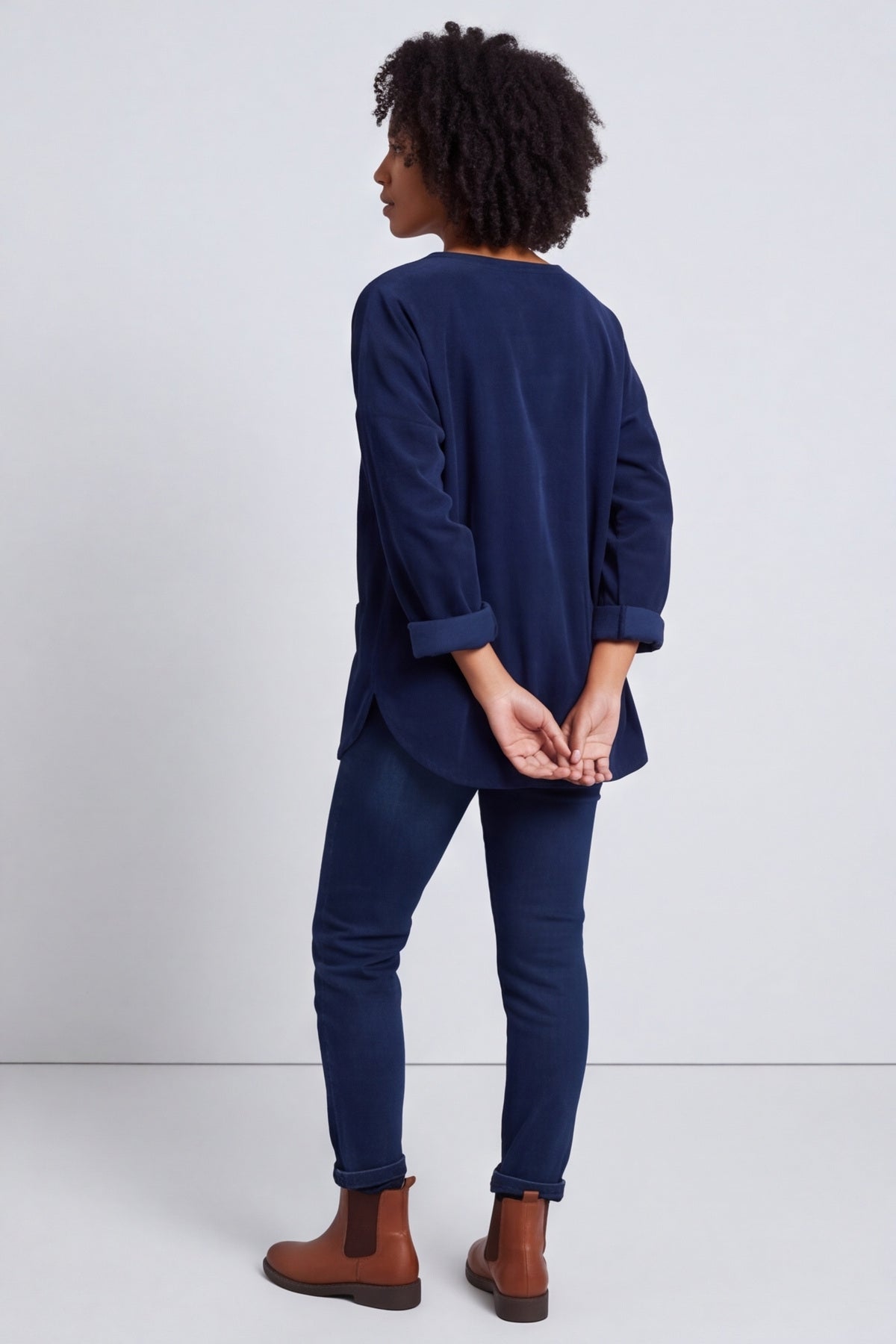 Jessa Needlecord Top Navy – image 6 of 6