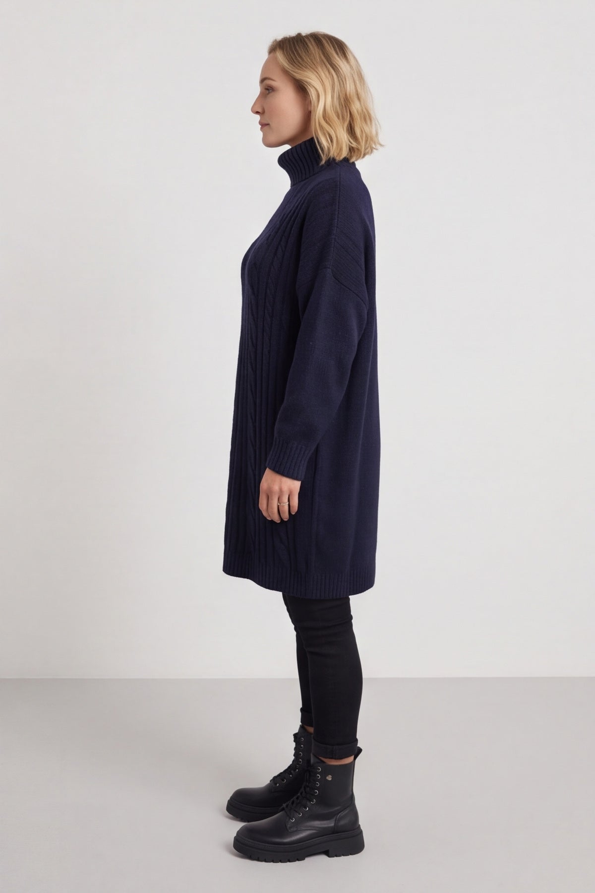 Moira Polo Knitted Jumper Navy – image 6 of 6
