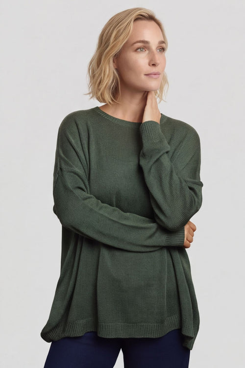 Bamburgh Knit Top Khaki - Image 4