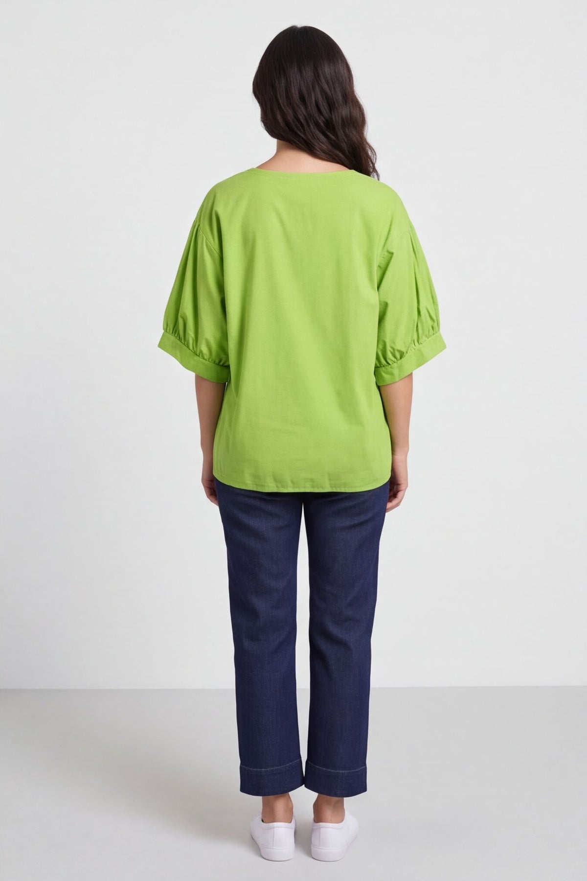 Lallie Cotton Top Green