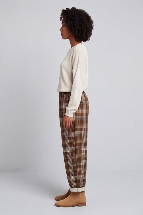 Kirri Check Trousers Cocoa – image 6 of 6