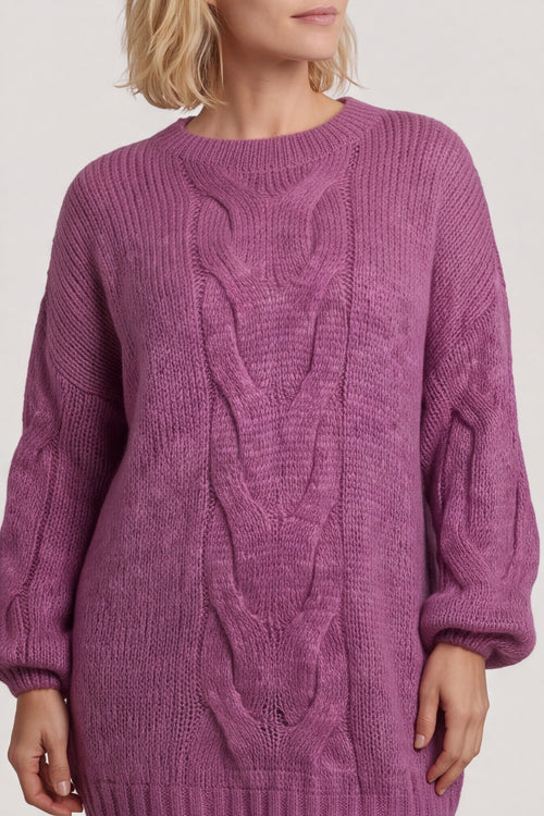 Layne Knitted Jumper Grape – image 6 of 6
