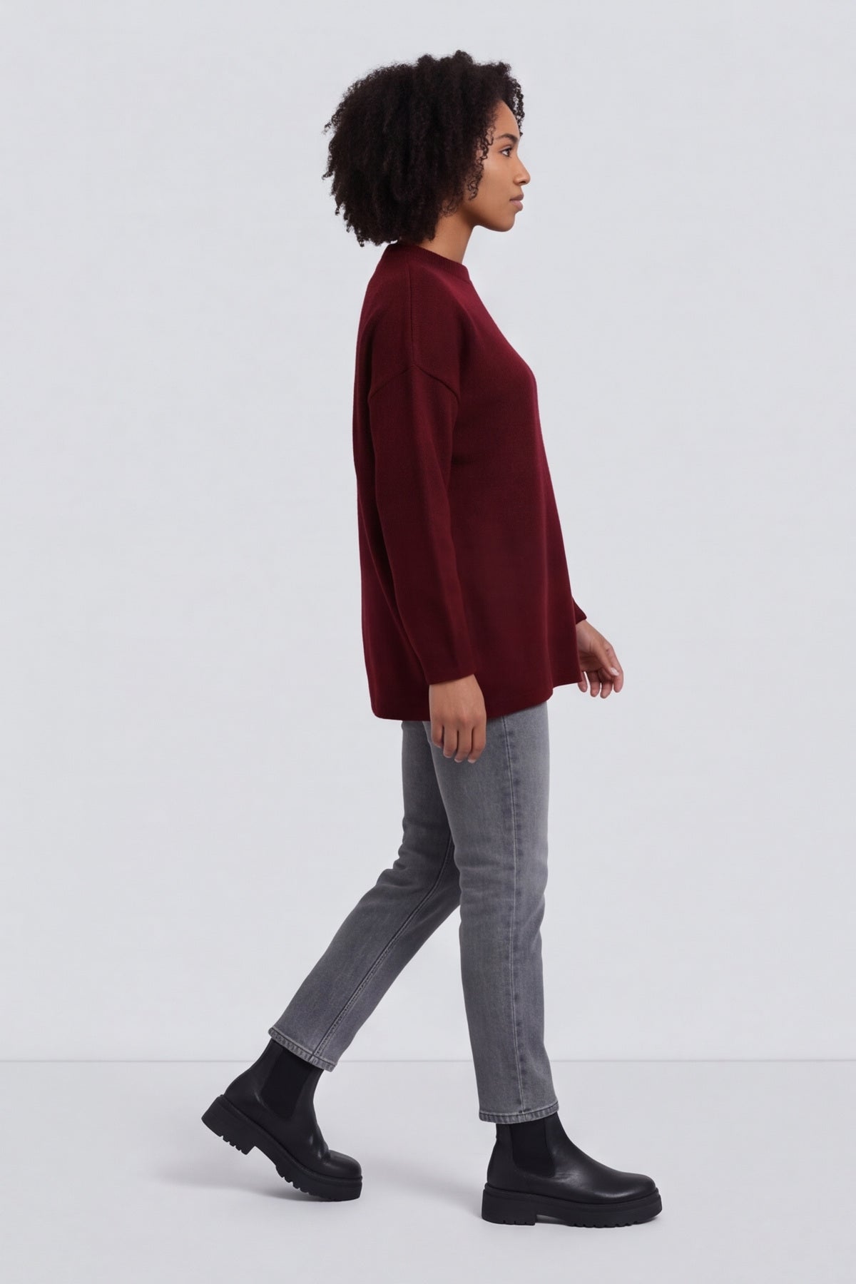 Elaine Knitted Jumper Wine – image 6 of 6