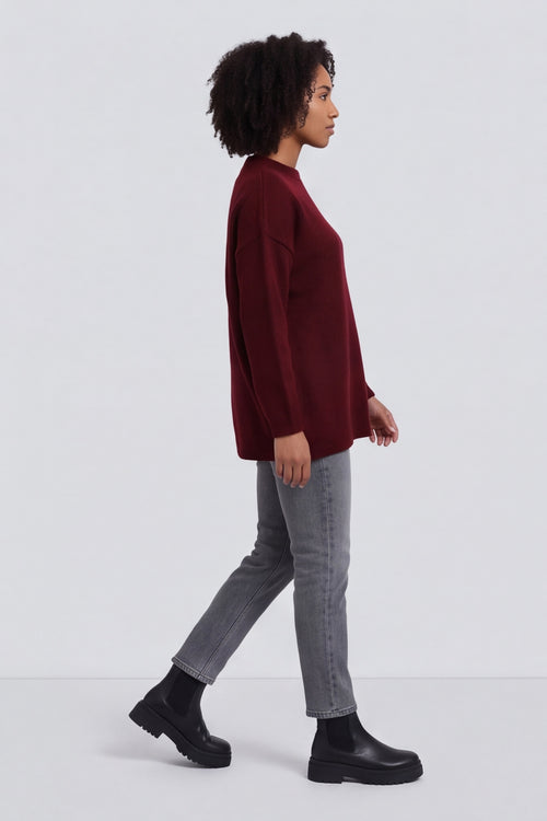 Elaine Knitted Jumper Wine – image 6 of 6