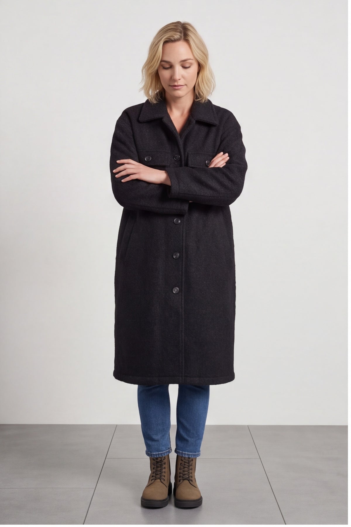Chrysanta Coat Black – image 6 of 6