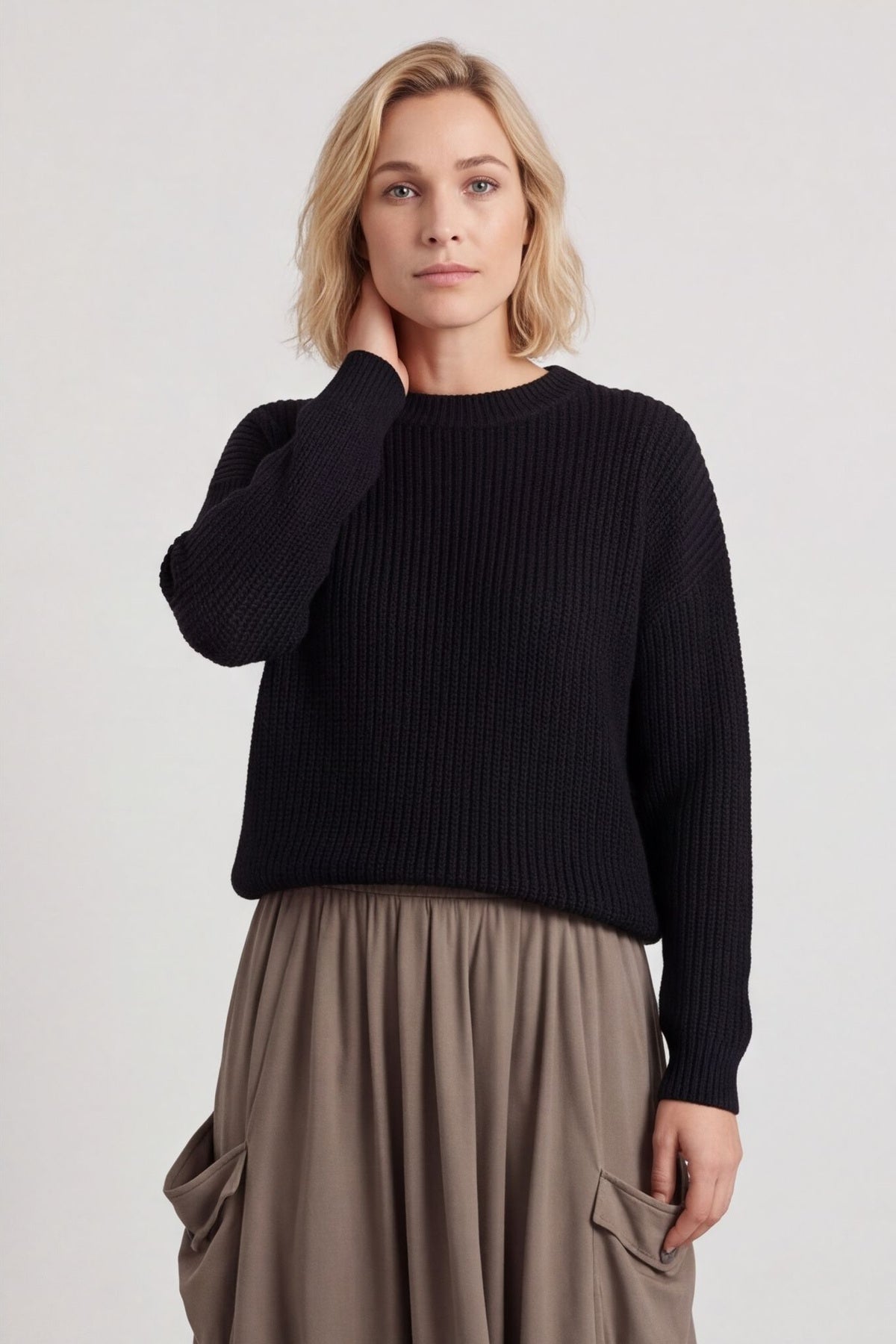 Lavone Cotton Skirt Mocha – image 5 of 5