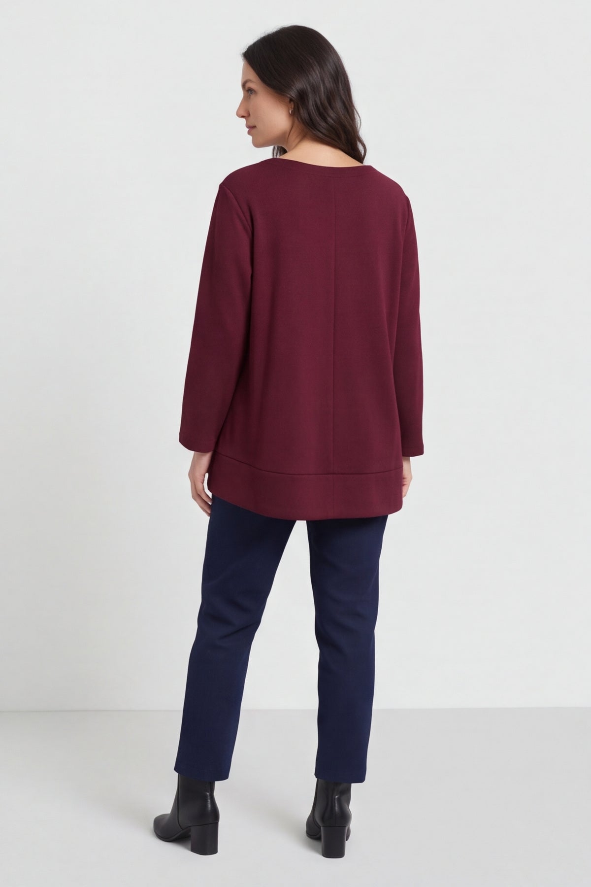 Codie Wool Top Wine – image 5 of 5