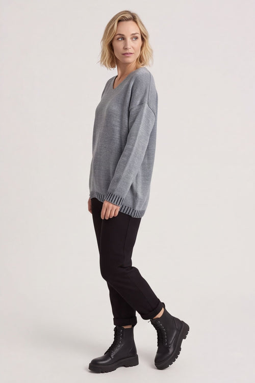 Harper Knitted Jumper Mid Grey – image 6 of 6