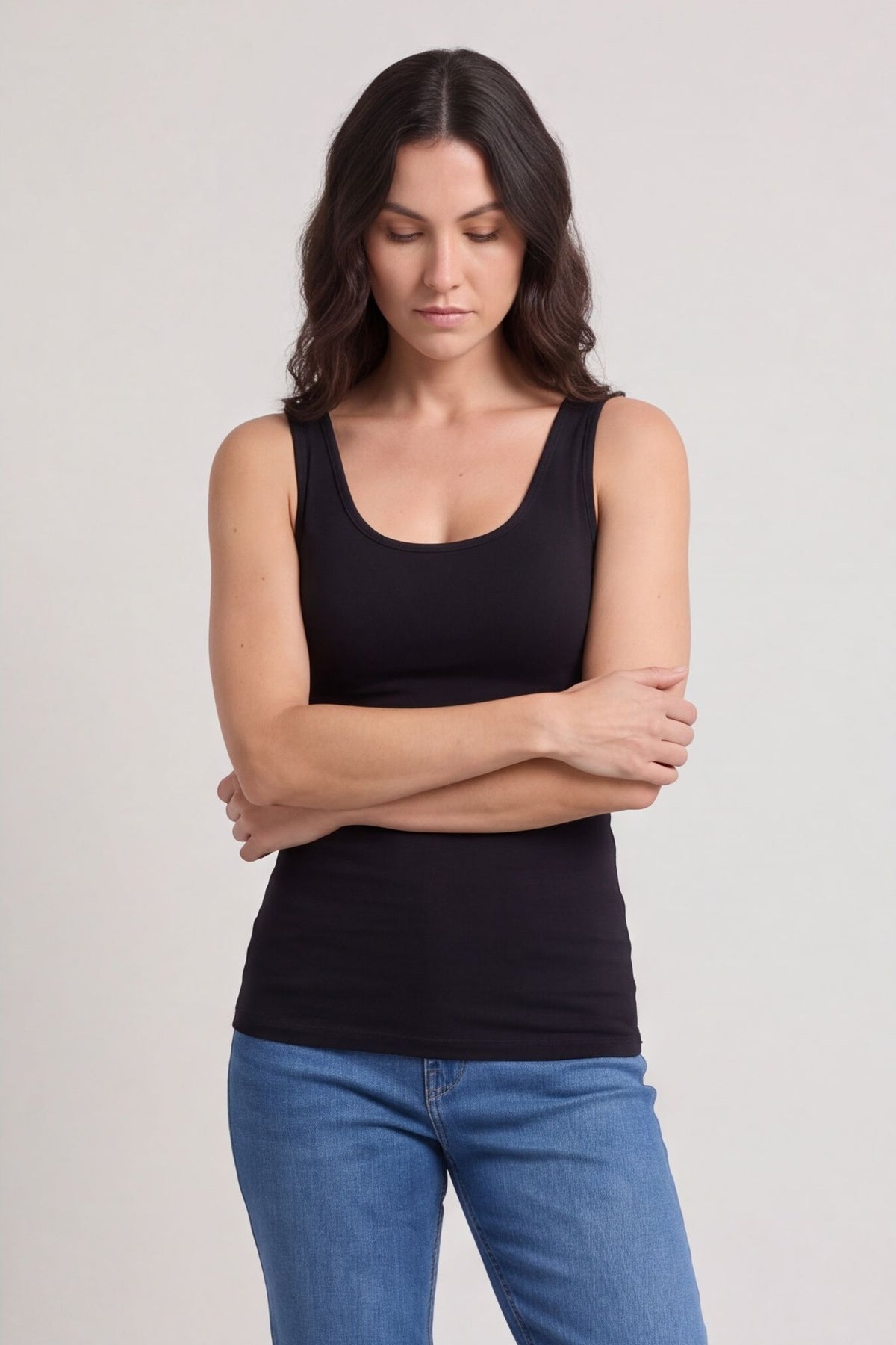 Only Basic Long Tank Top Black – image 5 of 5