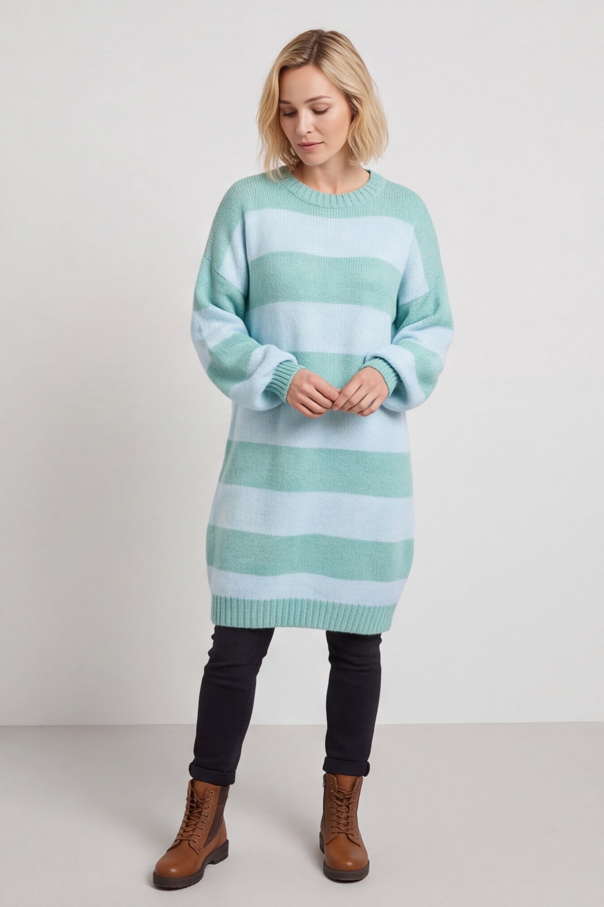 Osanna Stripe Knitted Jumper Light Blue – image 6 of 6