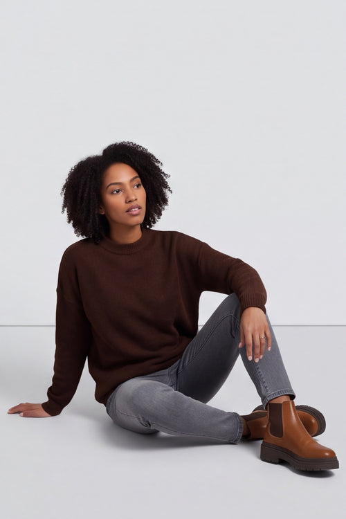 Elaine Knitted Jumper Cocoa – image 6 of 6