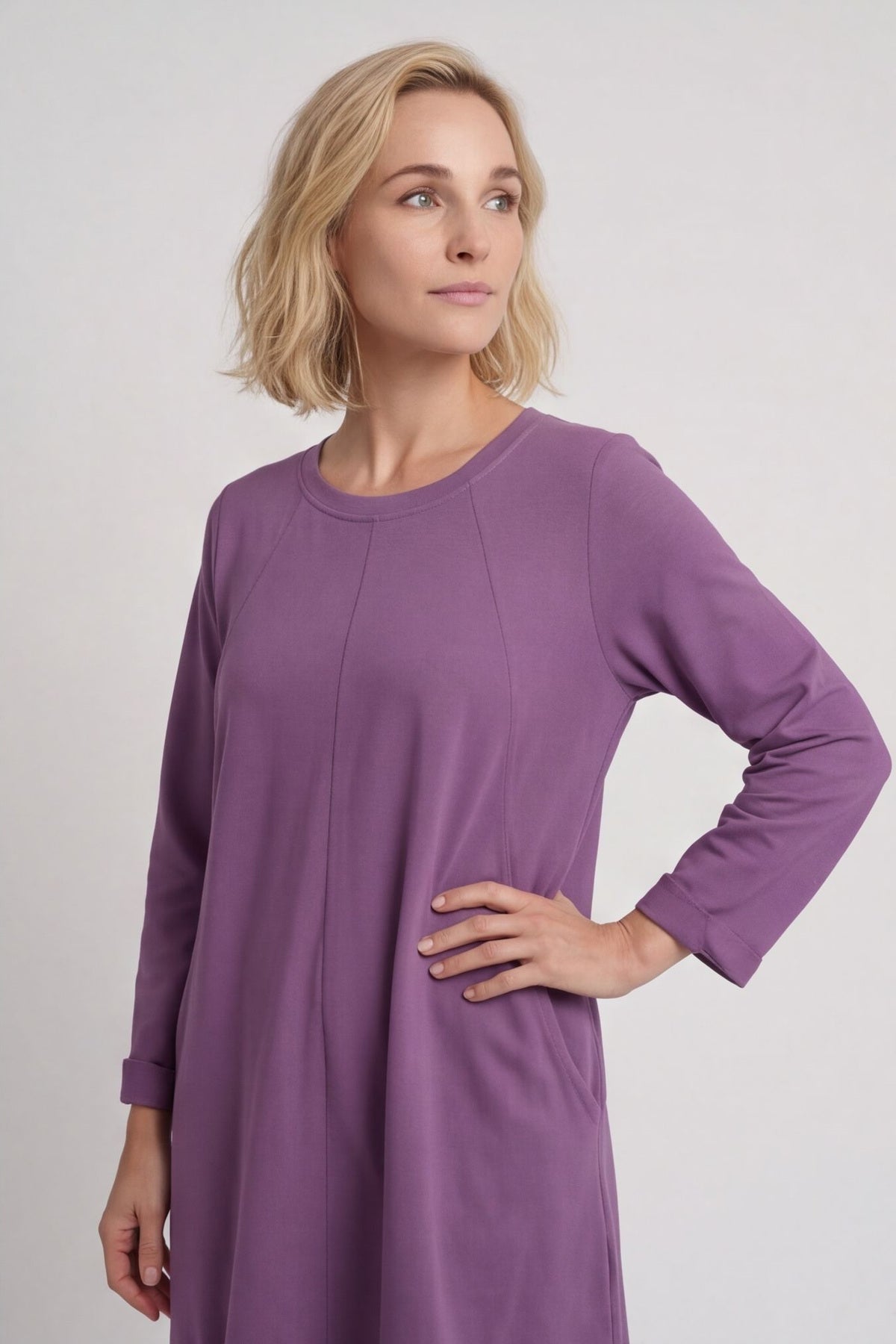 Simone Cotton Dress Light Purple – image 6 of 6